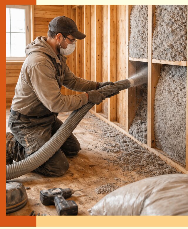 Утепление дачного дома эковатой в Тобольске — быстро и надёжно