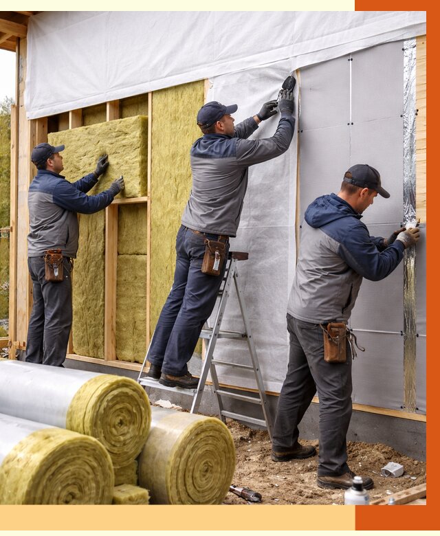 Утепление каркасного дома в Тобольске от 4270 руб./м2 — профессионально | ТепломастерТбл