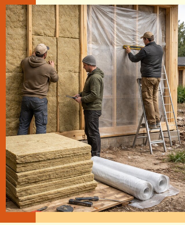 Утепление каркасного дома в Тобольске под ключ с гарантией качества