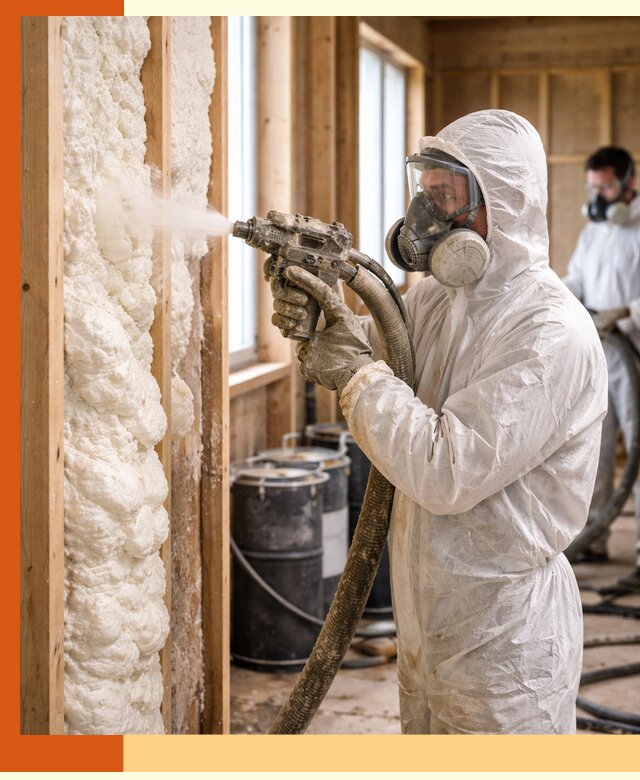 Утепление каркасного дома пенополиуретаном в Тобольске
