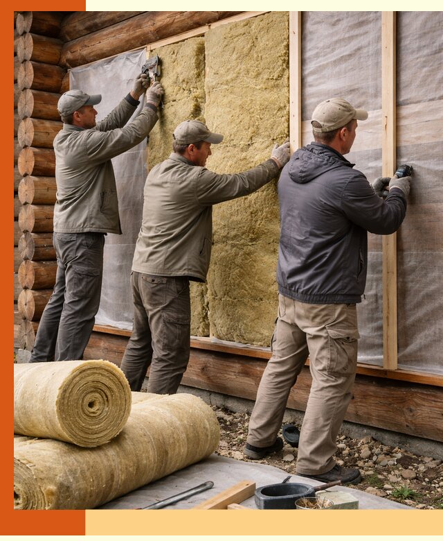 Утепление деревянного дома в Тобольске эффективными технологиями