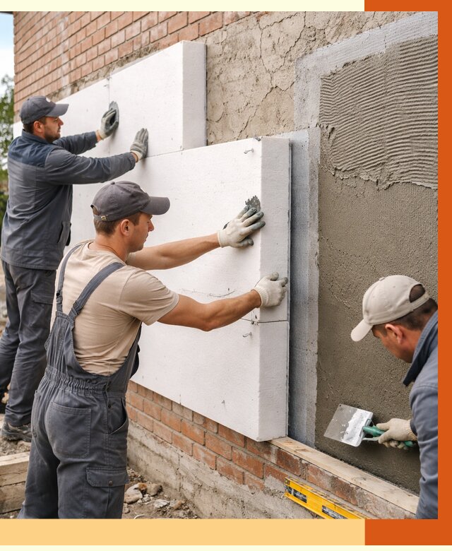 Утепление кирпичного дома в Тобольске от 4270 руб. под ключ | ТепломастерТбл