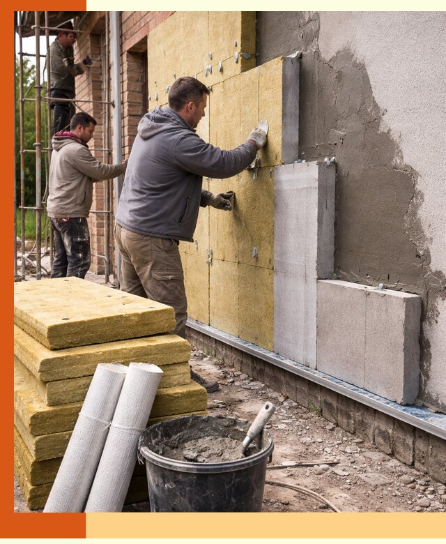 Утепление кирпичного дома под ключ в Тобольске