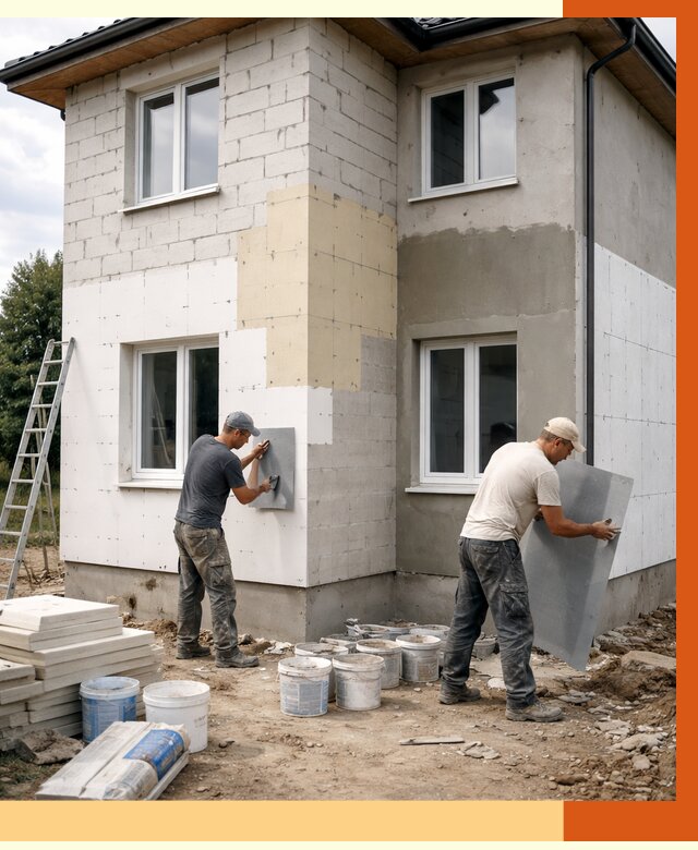 Утепление дома из газобетона в Тобольске от 4270 руб./м² — заказать у ТепломастерТбл