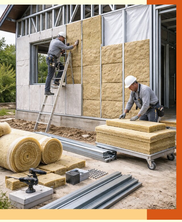 Утепление дома из ЛСТК в Тобольске от 5287 руб./м² — профессионально | ТепломастерТбл