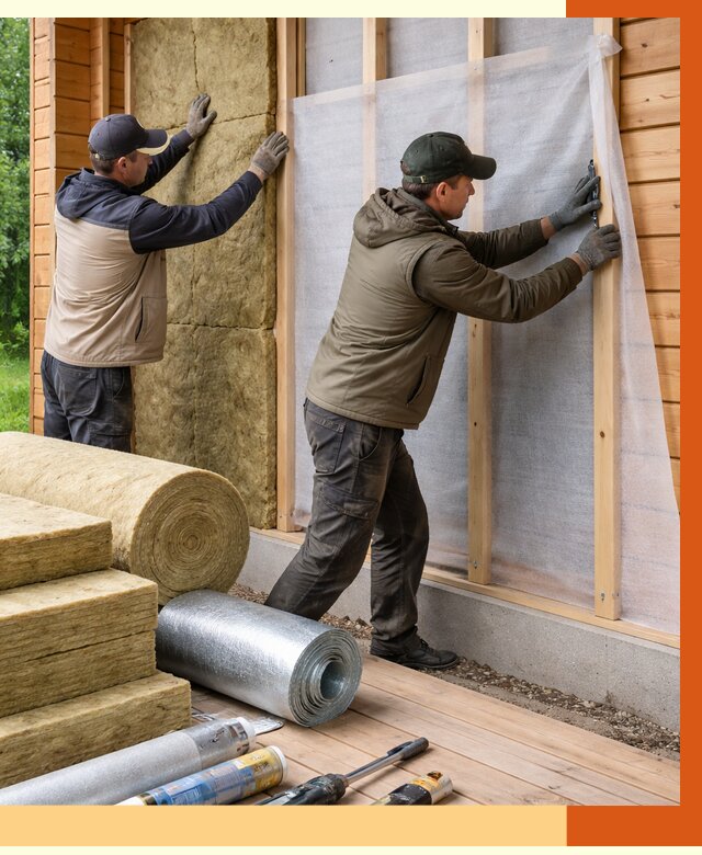 Утепление дома из двойного бруса в Тобольске от 4880 руб./м² — ТепломастерТбл под ключ