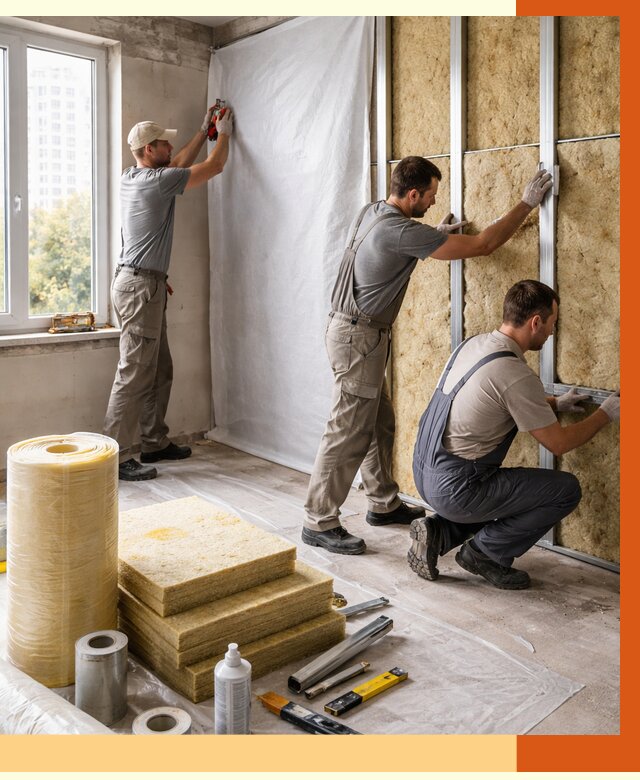 Утепление квартиры в Тобольске от 4575 руб/м2 — утеплить квартиру изнутри и снаружи | ТепломастерТбл