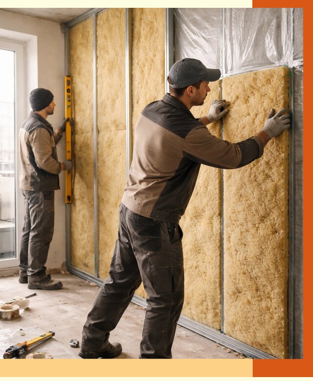 Утепление квартиры изнутри в Тобольске от 4423 руб. за м2 | Проф. работы ТепломастерТбл