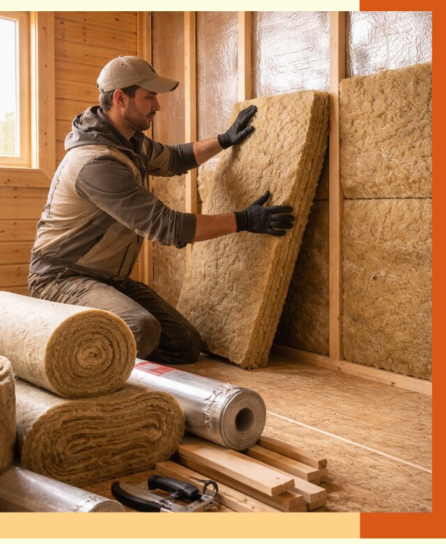 Утепление бани в Тобольске под ключ от 4575 руб./м2 — утеплить потолок, пол и стены | ТепломастерТбл