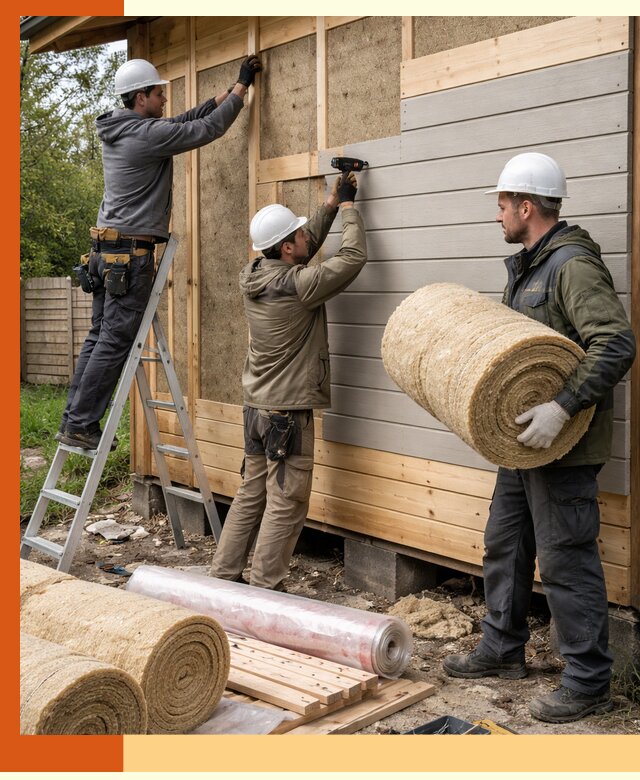 Утепление бани снаружи в Тобольске профессионально и надежно