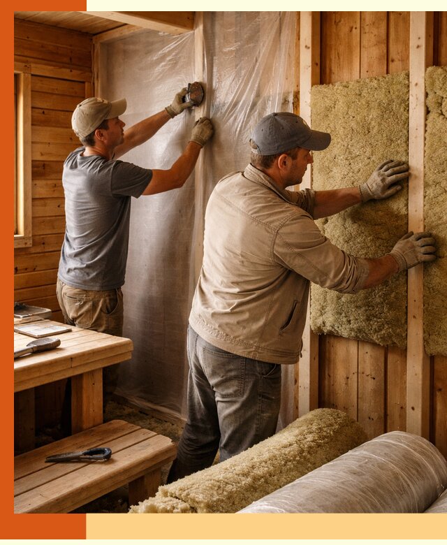 Утепление бани изнутри в Тобольске качественно и недорого