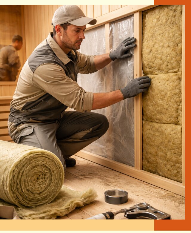 Утепление сауны изнутри в Тобольске от 6609 руб. за м2 | ППУ, под ключ — ТепломастерТбл