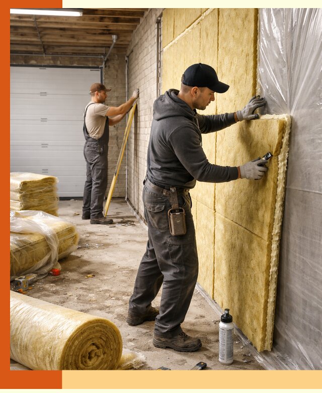 Утепление гаража под ключ в Тобольске — все виды теплоизоляции