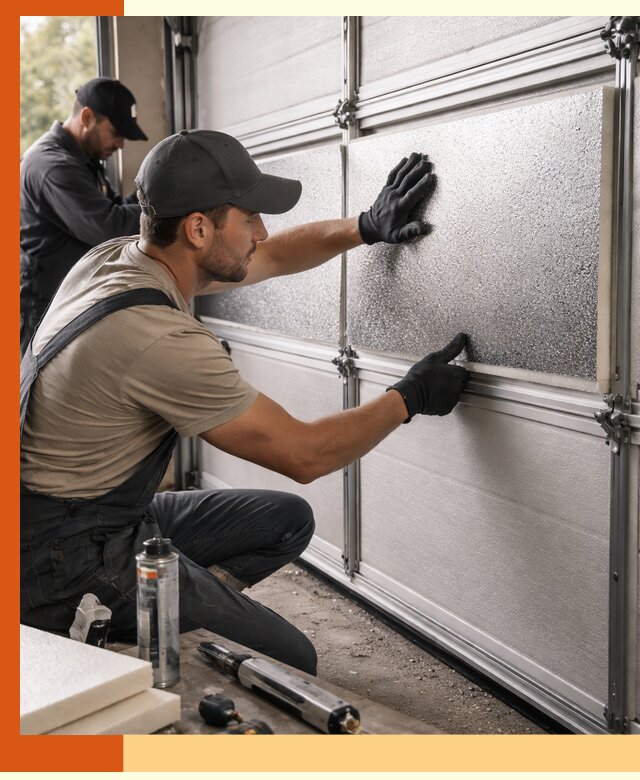 Утепление гаражных ворот в Тобольске качественно и надежно