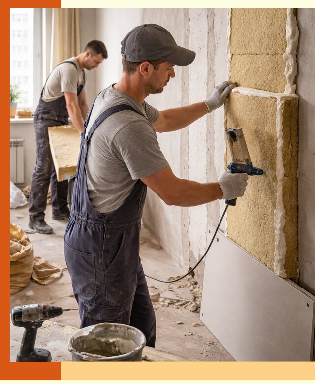 Утепление стен изнутри в Тобольске — качественно и эффективно