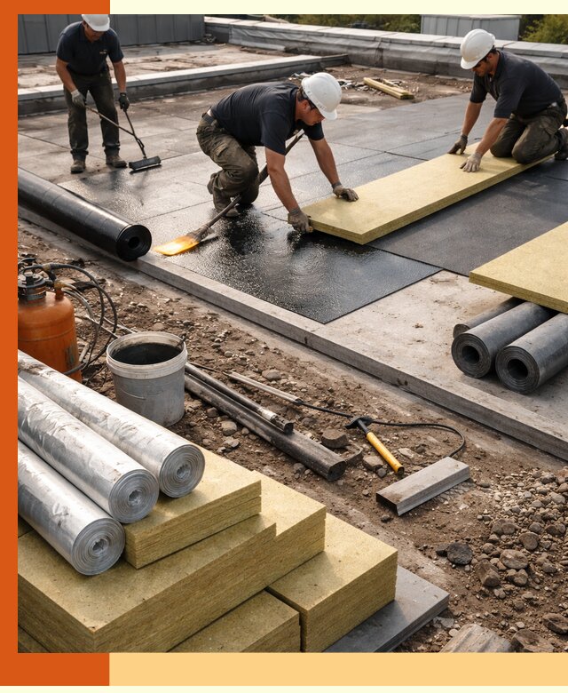 Утепление плоской крыши в Тобольске — надежная теплоизоляция и герметизация