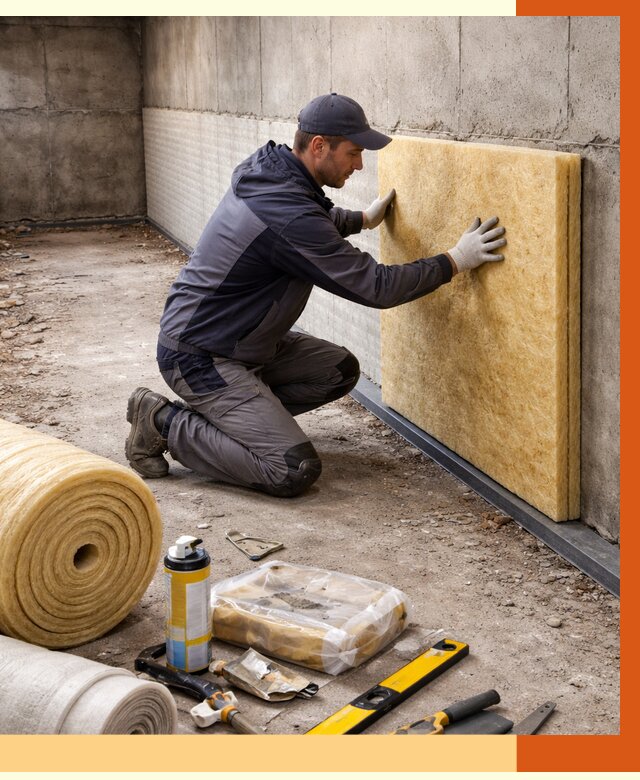 Утепление фундамента изнутри в Тобольске от 4270 руб./м2 — работы под ключ | ТепломастерТбл