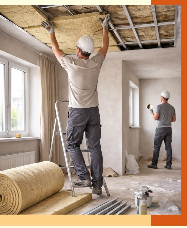 Утепление потолка в частном доме в Тобольске от 966 руб./м² — работы под ключ | ТепломастерТбл