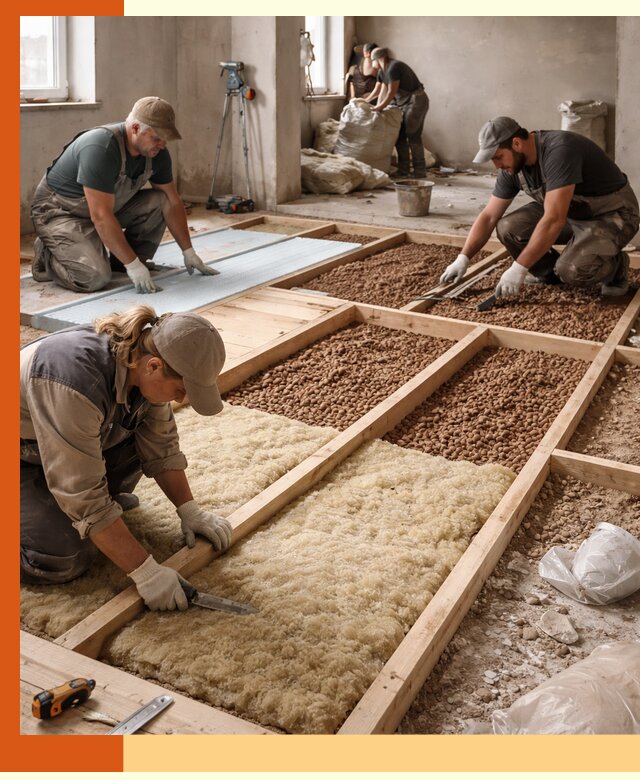 Утепление перекрытий жилых и промышленных зданий в Тобольске