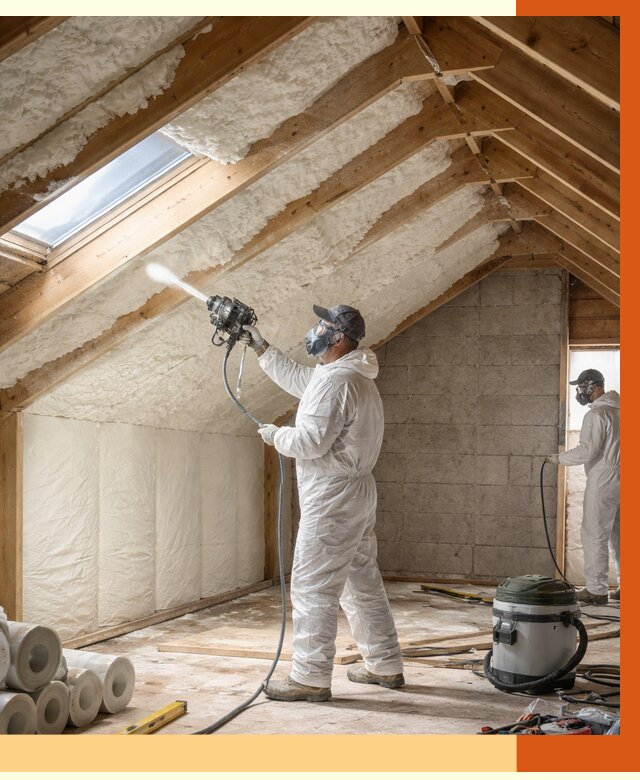 Утепление мансарды ППУ в Тобольске от 2796 руб./м² — заказать под ключ | ТепломастерТбл