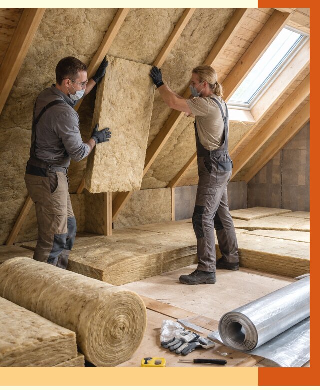 Утепление мансарды минватой в Тобольске от 4270 руб./м2 — монтаж и пароизоляция | ТепломастерТбл