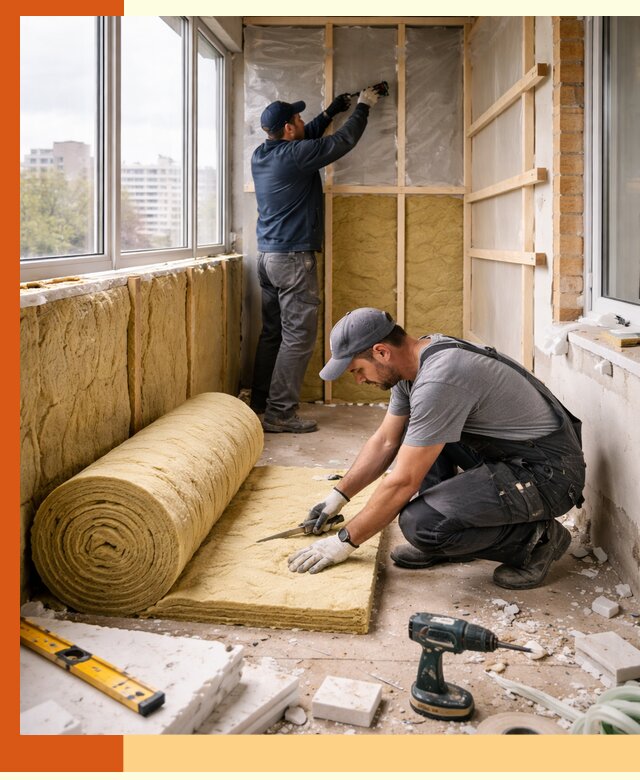 Утепление балкона под ключ в Тобольске качественно и быстро