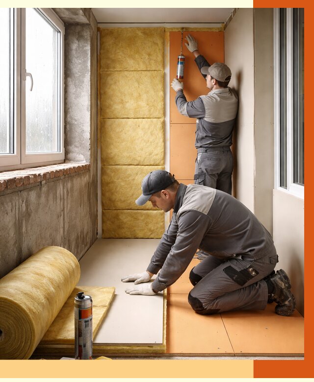 Утепление лоджии под ключ в Тобольске от 6609 руб/м2 — комплексное решение | ТепломастерТбл