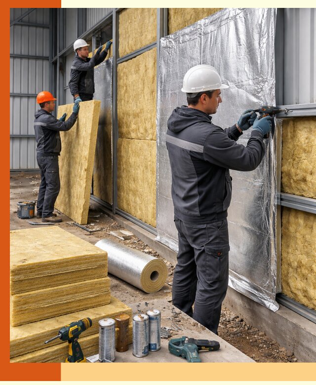 Утепление металлического ангара профессионально в Тобольске