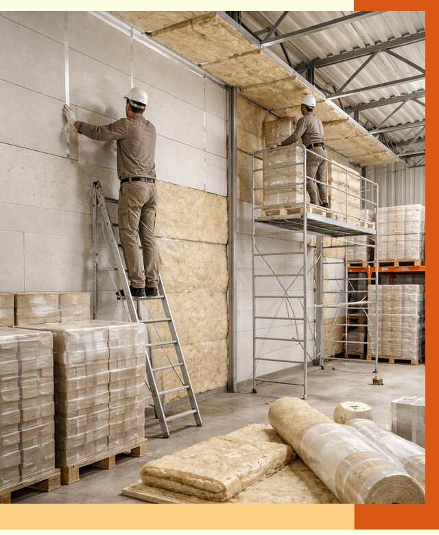 Утепление склада готовой продукции в Тобольске от 1983 руб./м2 — комплексно | ТепломастерТбл