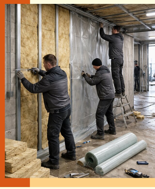 Профессиональное утепление автомойки в Тобольске для любого типа помещений