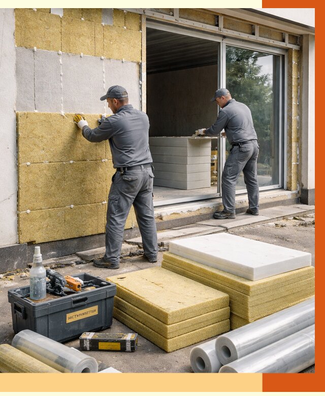 Утепление торгового павильона в Тобольске от 14742 руб./м² под ключ | ТепломастерТбл