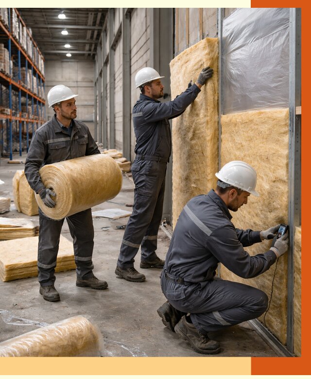 Утепление логистического центра в Тобольске от 4575 руб/м² под ключ | ТепломастерТбл