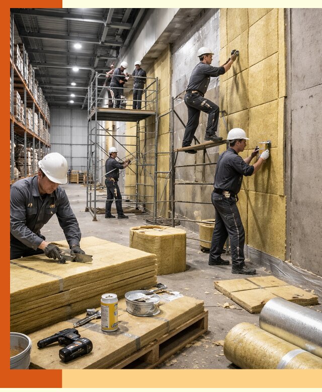 Утепление логистического центра в Тобольске качественно и экономично