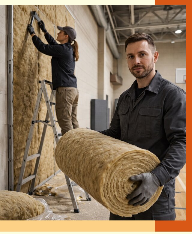 Утепление спортзала в Тобольске от 7625 руб/м2 — комплексное утепление под ключ | ТепломастерТбл