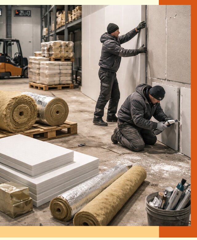 Утепление холодного склада в Тобольске от 8642 руб/м2 — комплексное под ключ | ТепломастерТбл