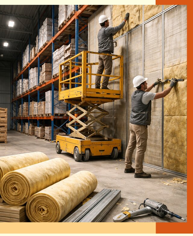 Утепление торгового склада в Тобольске от 3253 руб/м2 — комплексно и под ключ | ТепломастерТбл