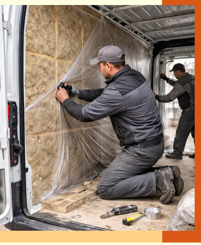 Утепление фургона в Тобольске от 16776 руб/м2 — утепление фургона ППУ и кузова | ТепломастерТбл