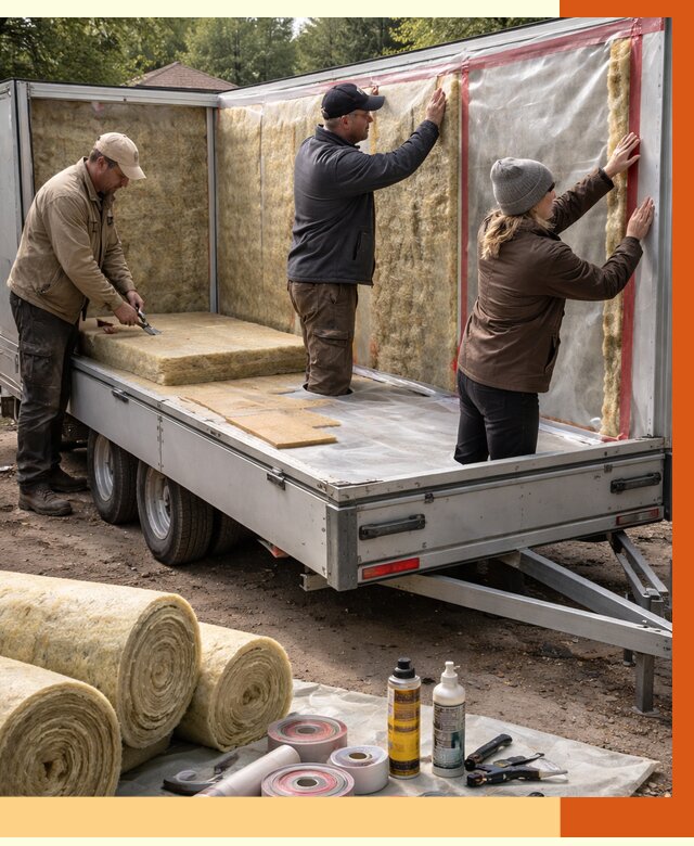 Утепление прицепа в Тобольске под ключ от 12709 руб. — комплекс от ТепломастерТбл