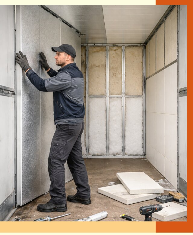 Утепление холодильного кузова в Тобольске от 13725 руб. под ключ | ТепломастерТбл