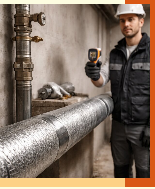 Утепление труб водоснабжения в Тобольске от 8642 руб. за м² — услуги ТепломастерТбл