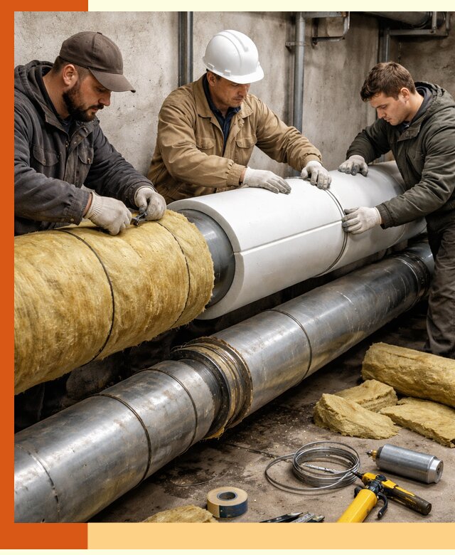 Утепление трубопровода в Тобольске с гарантией энергоэффективности