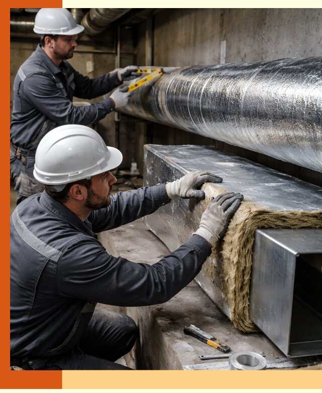 Профессиональное утепление воздуховодов и теплоизоляция в Тобольске