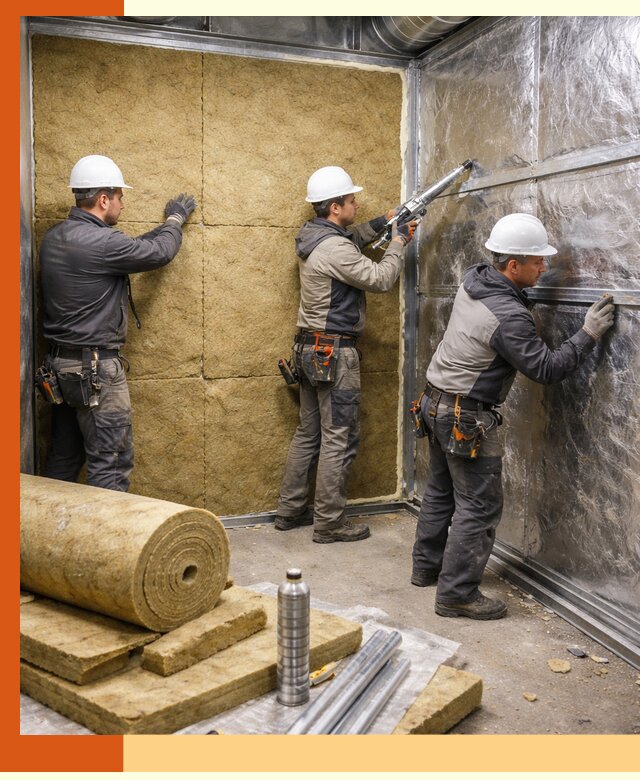 Утепление венткамеры в Тобольске — качественная теплоизоляция и шумопоглощение