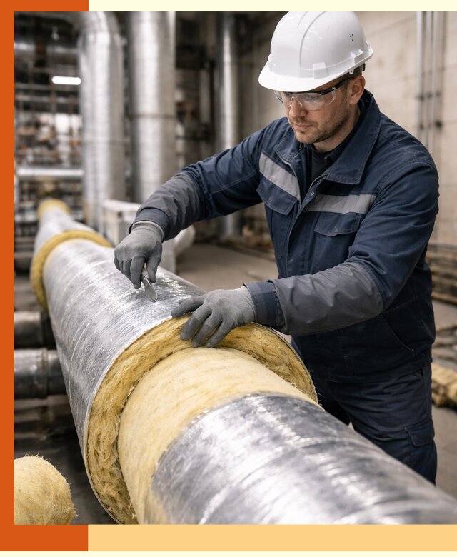 Утепление технологического оборудования и заводских установок в Тобольске