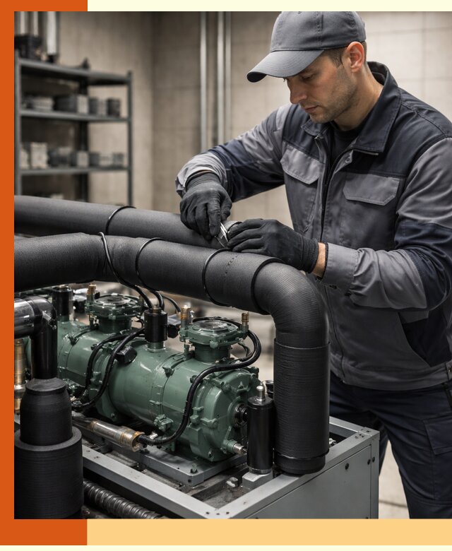 Утепление холодильного агрегата и теплоизоляция в Тобольске