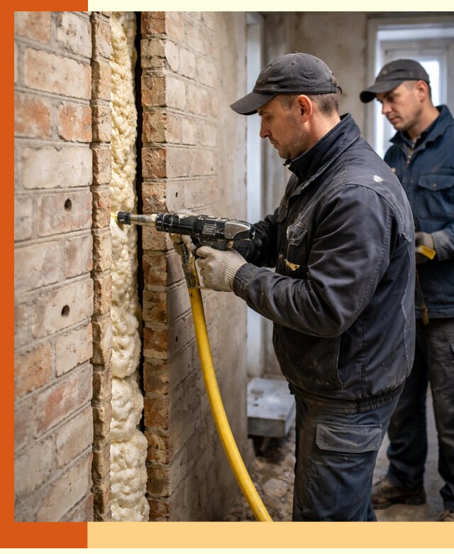 Межстеновое утепление пенополиуретаном в Тобольске