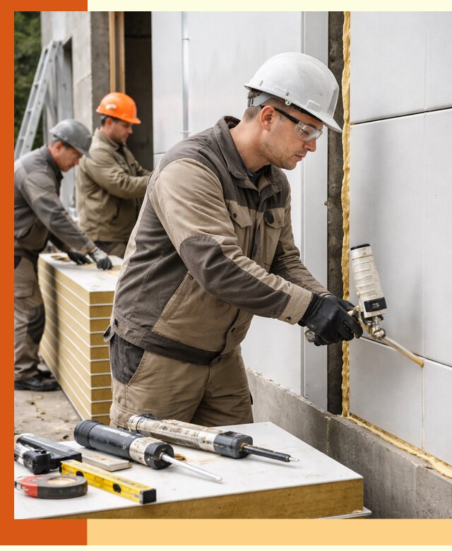 Утепление сэндвич-панелей пенополиуретаном в Тобольске