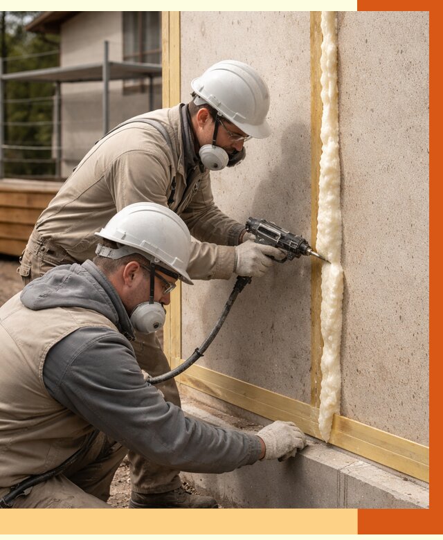 Утепление сип панелей ППУ в Тобольске от 4880 руб. под ключ | ТепломастерТбл