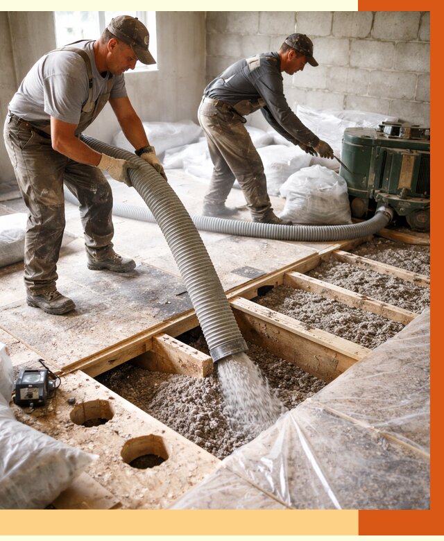 Заполнение пустот перекрытий в Тобольске от 4575 руб. под ключ | ТепломастерТбл