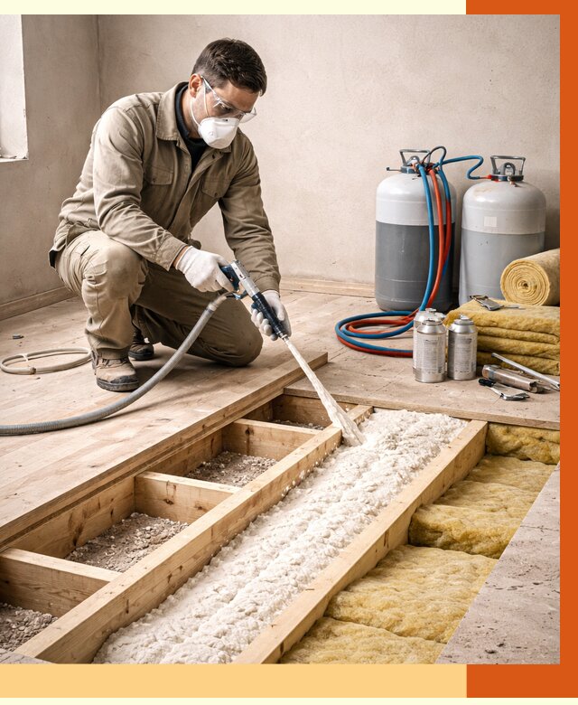 Заполнение полостей межэтажного перекрытия в Тобольске от 4270 руб. | ТепломастерТбл